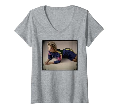 Damen Kim Wilde Kids In America Sänger Chris Duffy Fotografie T-Shirt mit V-Ausschnitt von Chris Duffy Photography