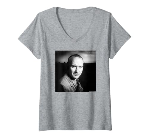 Damen Midge Ure Ultravox Sänger Portrait Chris Duffy Fotografie T-Shirt mit V-Ausschnitt von Chris Duffy Photography
