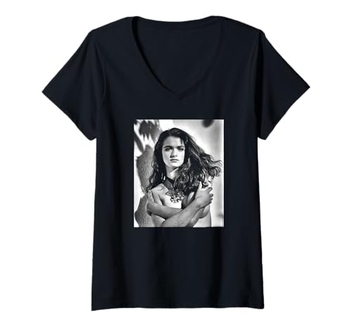 Damen Schauspielerin & Model Rachel Weisz Chris Duffy Photography T-Shirt mit V-Ausschnitt von Chris Duffy Photography