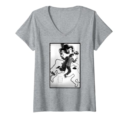 Damen Stephen Tintin Duffy Sie bringt Mich zum Zittern Duffy Photography T-Shirt mit V-Ausschnitt von Chris Duffy Photography