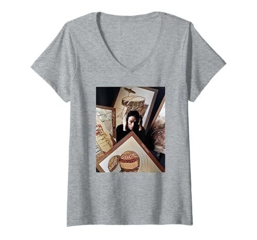 Damen Stephen Tintin Duffy Von Duran Duran Chris Duffy Photography T-Shirt mit V-Ausschnitt von Chris Duffy Photography