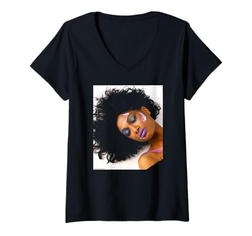 Damen Style Council Sänger Dee C Lee Chris Duffy Photography T-Shirt mit V-Ausschnitt von Chris Duffy Photography