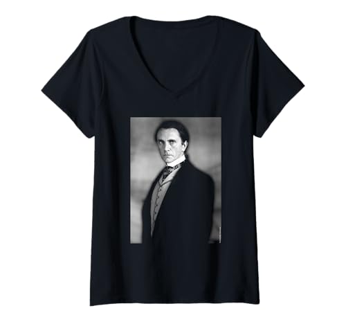 Damen Terence Stamp Die blutige Kammer Film Duffy Photography T-Shirt mit V-Ausschnitt von Chris Duffy Photography
