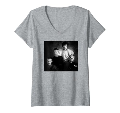 Damen Ultravox Band Portrait Midge Ure Chris Duffy Fotografie T-Shirt mit V-Ausschnitt Damen Ultravox Band Portrait Midge Ure Chris Duffy Fotografie T-Shirt mit V-Ausschnitt von Chris Duffy Photography