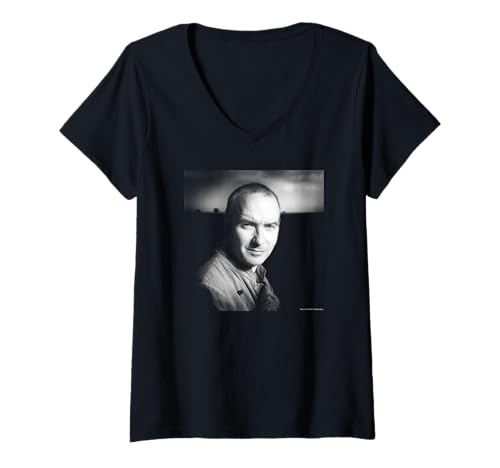Damen Ultravox Sänger Midge Ure Portrait Chris Duffy Fotografie T-Shirt mit V-Ausschnitt von Chris Duffy Photography