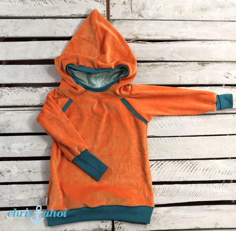 Ab 36 Eur Retro Zipfel - Kapuzenpullover Aus Nicki in Orange von ChrisAhoiShop