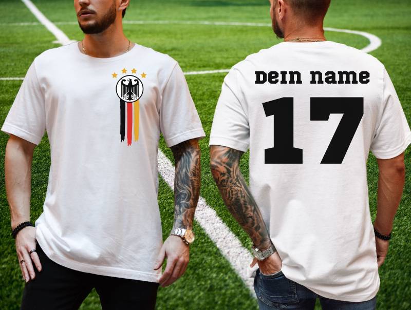 Fussball Deutschland Fan Trikot Mit Deinem Namen, T-Shirt, Deutschland, Personalisiert Geburtstag Geschenk Weihnachten Für Ihn von ChrisArtisticShop