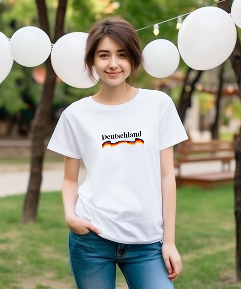 T-Shirt Deutschland, Deutschland Em, Em 2024 Shirt, Fussball 2024, Europameisterschaft Frauen Fan Trikot von ChrisArtisticShop