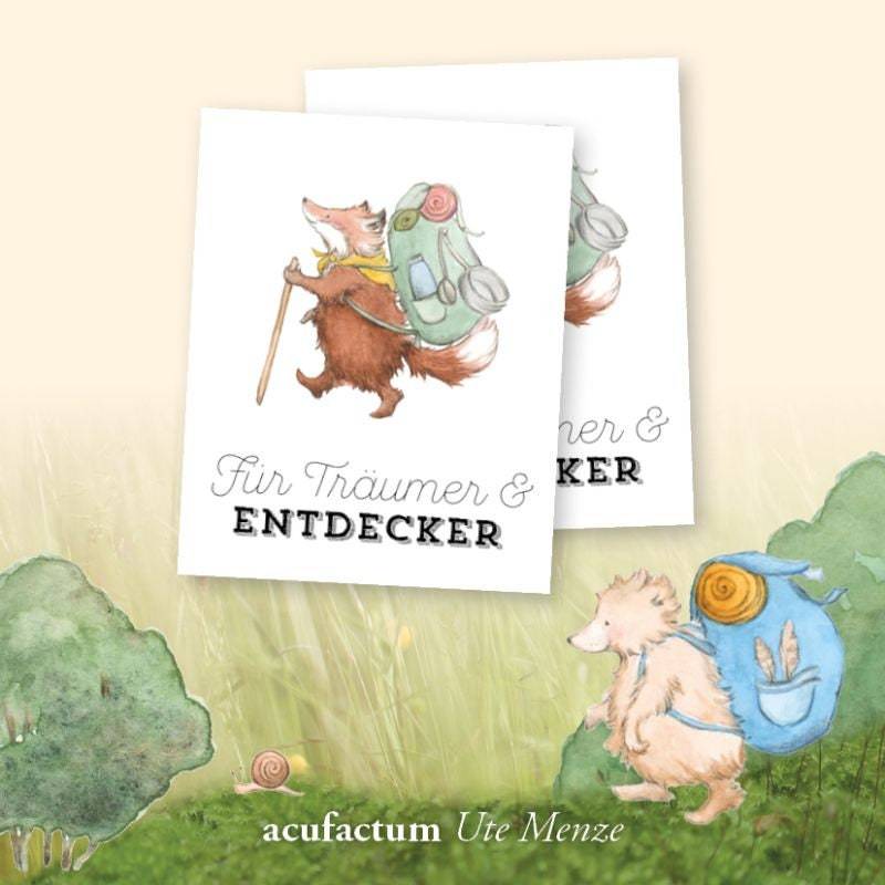 2 Aufnäher -Träumer Und Entdecker - 50 X 40mm Acufactum Sophia Drescher Webetikett Label Flicken Patch 2 Aufnäher -Träumer Und Entdecker - 50 X 40mm Acufactum Sophia Drescher Webetikett Label Flicken Patch von ChrisKaaDesign