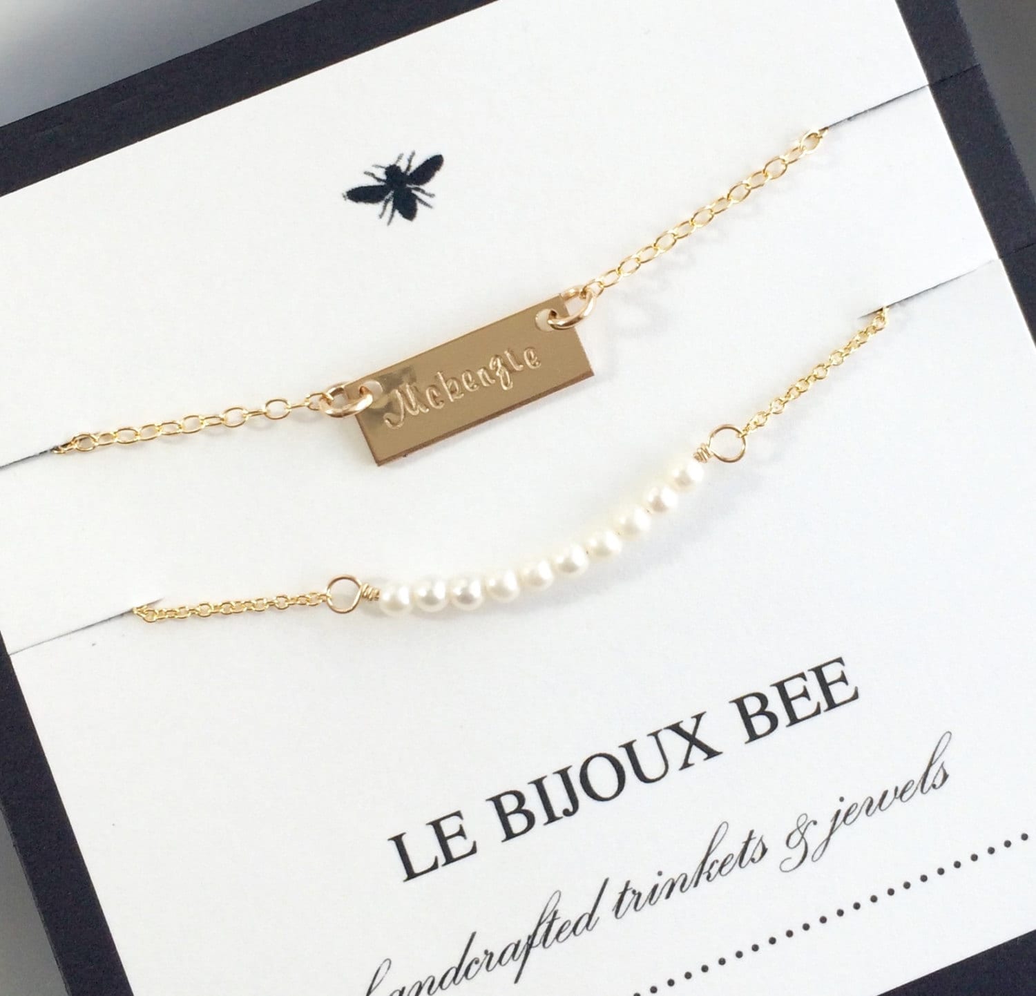 Layered Halskette Set Mit Personalisiertem Gold Bar/Namensschild Und Edelstein ....brautjungfer Geschenk, Mutter, Großmutter Layered Halskette Set Mit Personalisiertem Gold Bar/Namensschild Und Edelstein ....brautjungfer Geschenk, Mutter, Großmutter von ChrisKateJewelry