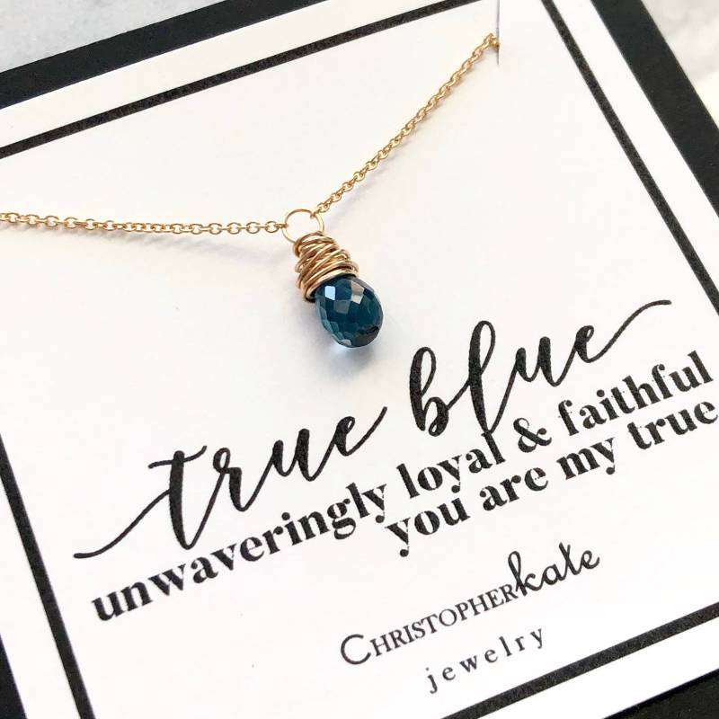 True Blue Best Friend Halskette...aaa London Topaz....layering Necklace, Soliataire, Gold True Blue Best Friend Halskette...aaa London Topaz....layering Necklace, Soliataire, Gold von ChrisKateJewelry