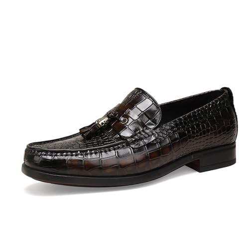 ChrisLOOK Herren Schnürhalbschuhe Männer Businessschuhe,Derby Businessschuhe Echtleder Brogue von ChrisLOOK
