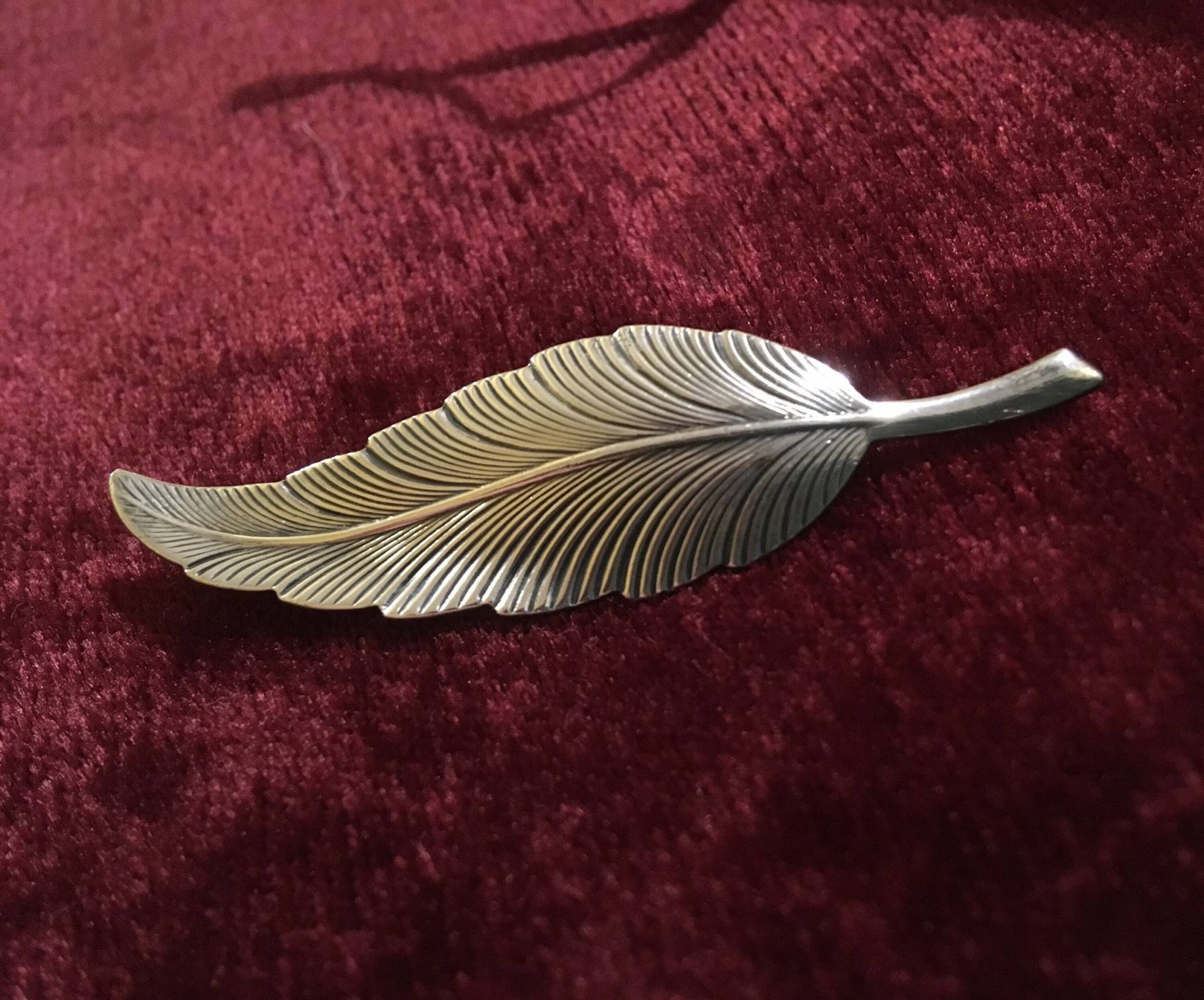 sterling Silber Schmuck Feder Brosche Anstecknadel von ChrisLorenz