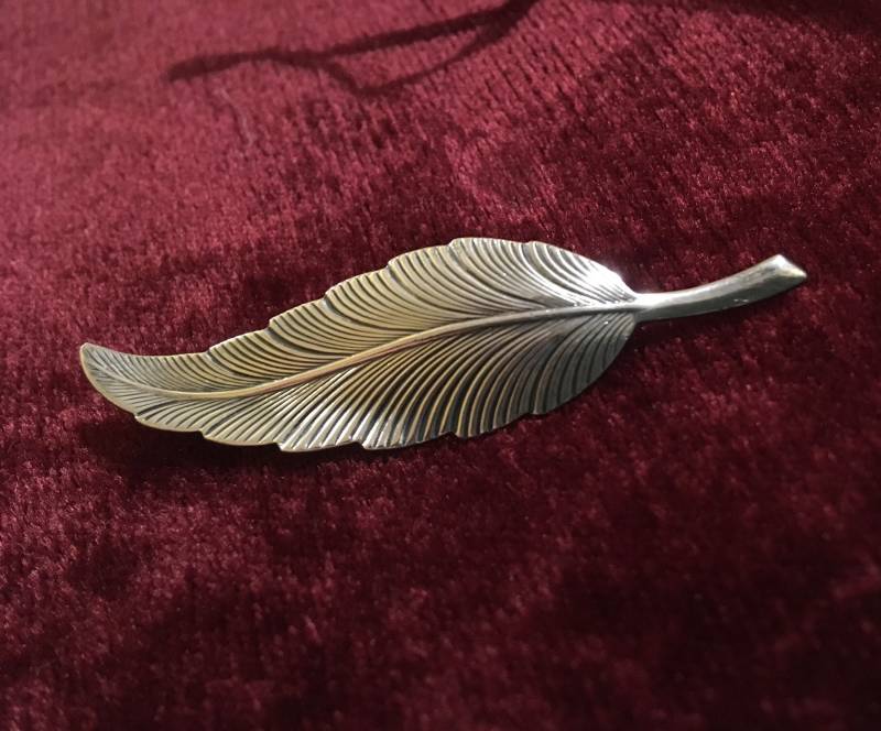 sterling Silber Schmuck Feder Brosche Anstecknadel von ChrisLorenz