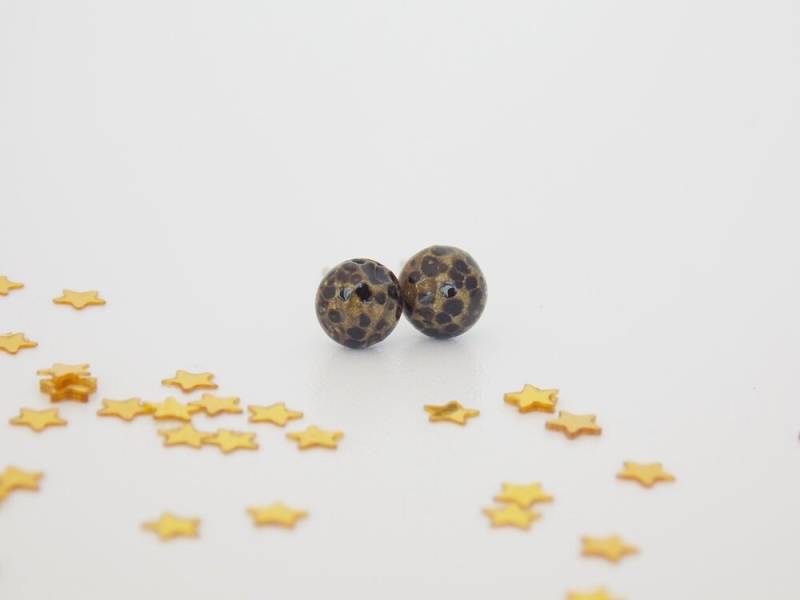 Vollmond Polymer Clay Ohrstecker, 6 Mm Celestial Silber Beiträge von ChrisOsCreations