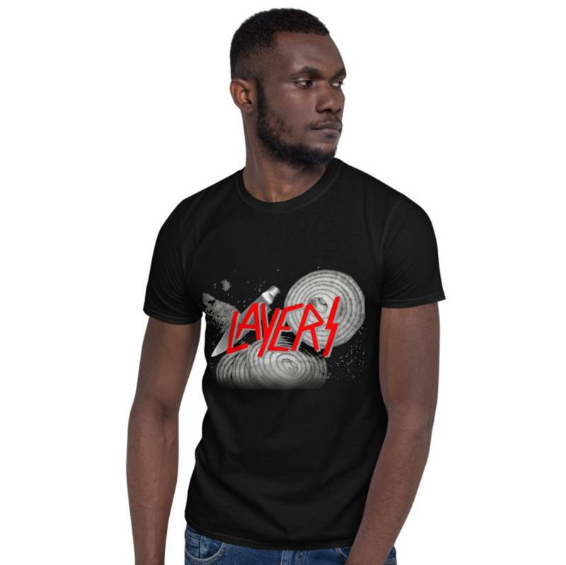 Schichten Slayer T-Shirt von ChrisShafferMemes