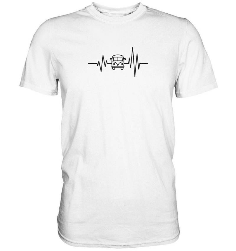 Camper Bulli Heartbeat T-Shirt | Vw Road Trip Vanlife Camping Happy Van Liebe von ChrisShirtBizz