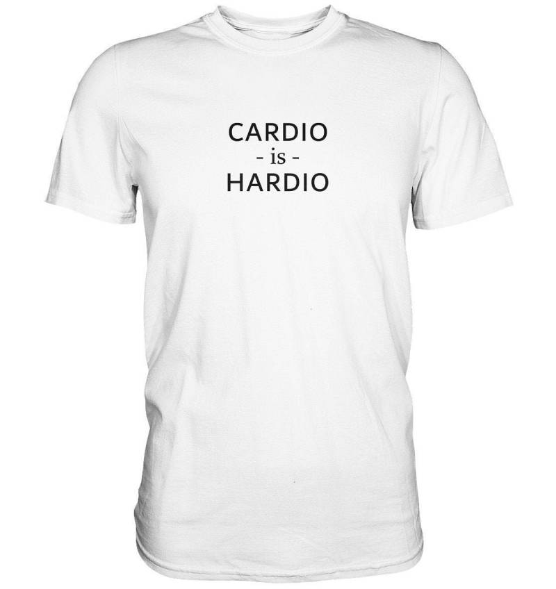 Cardio Is Hardio T-Shirt | Gym Funny Fitness Workout Bekleidung von ChrisShirtBizz