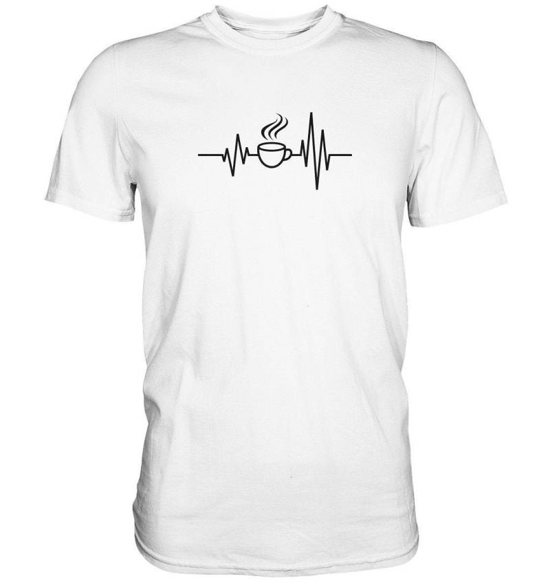 Coffee Addict T-Shirt | Heartbeat Love Kaffeeliebe von ChrisShirtBizz
