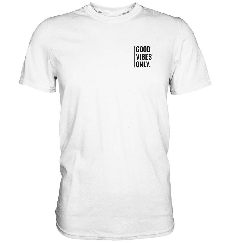 Good Vibes Only T-Shirt | No Bad Days Minimalistic Statement von ChrisShirtBizz