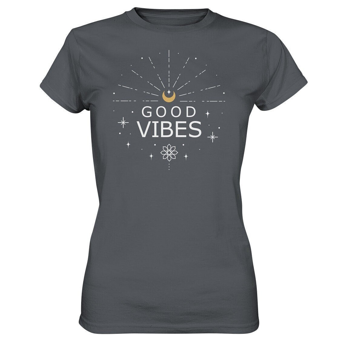 Good Vibes T-Shirt | Boho Half Moon Spirituell Esoterik Good Vibes T-Shirt | Boho Half Moon Spirituell Esoterik von ChrisShirtBizz
