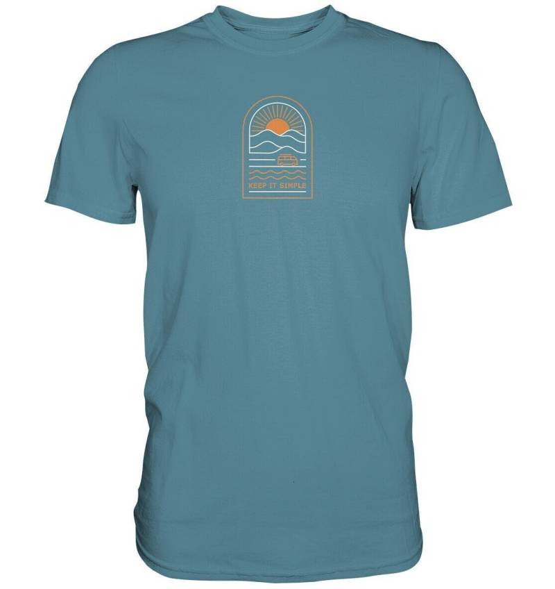 Keep It Simple T-Shirt | Camping Vanlife Road Trip Wanderlust Camper Van Vw Bus von ChrisShirtBizz