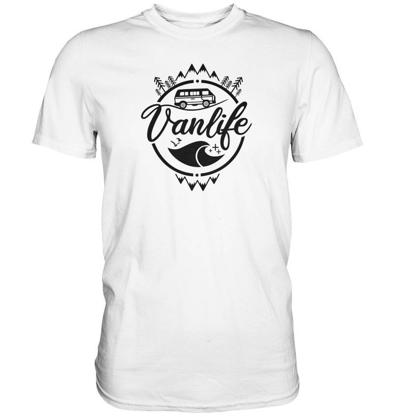 Vanlife T-Shirt | Camping Road Trip Wanderlust Happy Camper Vw Bulli von ChrisShirtBizz