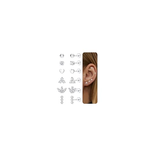 Chriscoco Ohrringe Silber Set 14K Vergoldet Ohrringe Damen Hypoallergene Chirurgenstahl Ohrringe Klein Medizinische Ohrstecker Piercing Ohr Helix Tragus Piercing Chriscoco Ohrringe Silber Set 14K Vergoldet Ohrringe Damen Hypoallergene Chirurgenstahl Ohrringe Klein Medizinische Ohrstecker Piercing Ohr Helix Tragus Piercing von Chriscoco