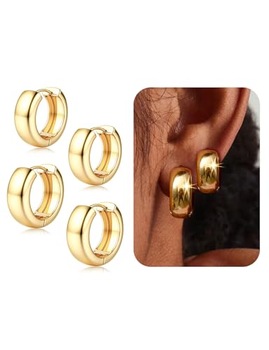 Chriscoco 2Paar Creolen Gold Ohrringe Creolen Ohrringe Gold Set für Mehrere Piercings Hypoallergene Ohrringe Silber Klein Leichte Goldene Ohrringe Damen Chriscoco 2Paar Creolen Gold Ohrringe Creolen Ohrringe Gold Set für Mehrere Piercings Hypoallergene Ohrringe Silber Klein Leichte Goldene Ohrringe Damen von Chriscoco