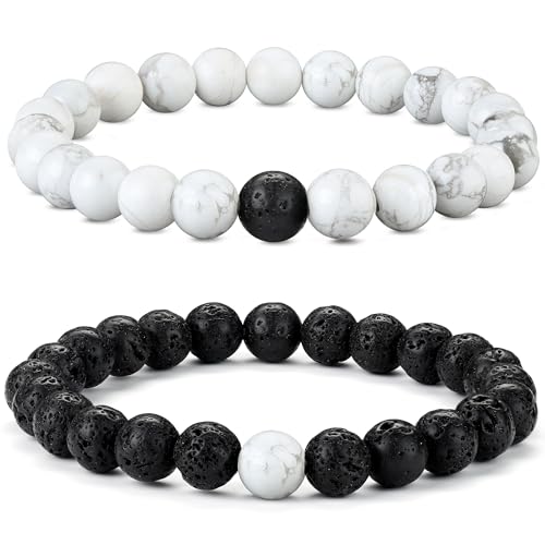 Chriscoco 8MM Perlenarmband Herren Damen Armband Herren Partnerarmbänder Handmade Naturstein Armband Tigerauge Armband Lavastein Armband Männer Armband Pärchen Armband Elastische Armbänder für Herren Chriscoco 8MM Perlenarmband Herren Damen Armband Herren Partnerarmbänder Handmade Naturstein Armband Tigerauge Armband Lavastein Armband Männer Armband Pärchen Armband Elastische Armbänder für Herren von Chriscoco