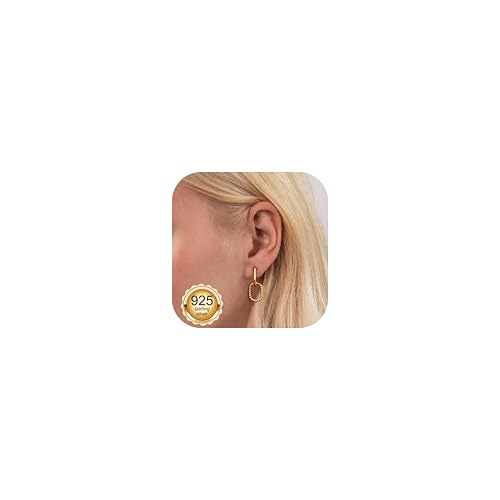 Chriscoco Damen Ohrringe Silber 925 Creolen Hypoallergen Huggie Tropfen Ohrringe Convertible Link Ohrringe Creolen mit Anhänger Schmuck Damen Mädchen Ohrringe Hängend Gold Silber Rosegold von Chriscoco