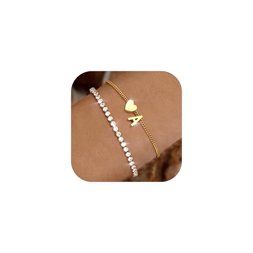 Chriscoco Armband Damen Gold 14 Karat Vergoldet Armband Mit Buchstaben Edelstahl Verstellbare Herz Armbänder Armkette Wasserfest Personalisiertes Tennisarmband Für Frauen Mädchen A Chriscoco Armband Damen Gold 14 Karat Vergoldet Armband Mit Buchstaben Edelstahl Verstellbare Herz Armbänder Armkette Wasserfest Personalisiertes Tennisarmband Für Frauen Mädchen A von Chriscoco