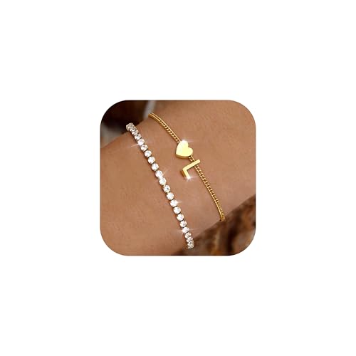 Chriscoco Armband Damen Gold 14 Karat Vergoldet Armband Mit Buchstaben Edelstahl Verstellbare Herz Armbänder Armkette Wasserfest Personalisiertes Tennisarmband Für Frauen Mädchen L Chriscoco Armband Damen Gold 14 Karat Vergoldet Armband Mit Buchstaben Edelstahl Verstellbare Herz Armbänder Armkette Wasserfest Personalisiertes Tennisarmband Für Frauen Mädchen L von Chriscoco