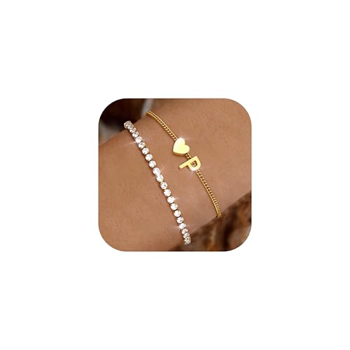 Chriscoco Armband Damen Gold 14 Karat Vergoldet Armband Mit Buchstaben Edelstahl Verstellbare Herz Armbänder Armkette Wasserfest Personalisiertes Tennisarmband Für Frauen Mädchen P Chriscoco Armband Damen Gold 14 Karat Vergoldet Armband Mit Buchstaben Edelstahl Verstellbare Herz Armbänder Armkette Wasserfest Personalisiertes Tennisarmband Für Frauen Mädchen P von Chriscoco