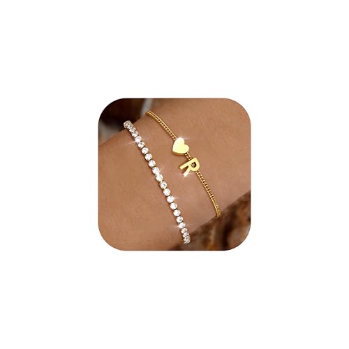 Chriscoco Armband Damen Gold 14 Karat Vergoldet Armband Mit Buchstaben Edelstahl Verstellbare Herz Armbänder Armkette Wasserfest Personalisiertes Tennisarmband Für Frauen Mädchen R Chriscoco Armband Damen Gold 14 Karat Vergoldet Armband Mit Buchstaben Edelstahl Verstellbare Herz Armbänder Armkette Wasserfest Personalisiertes Tennisarmband Für Frauen Mädchen R von Chriscoco