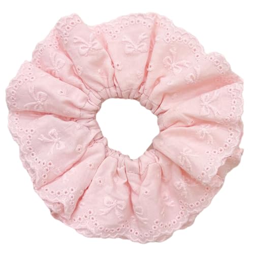 Chriseen Spitzen-Haargummis für Damen, groß, elastisch, französische Haargummis, Pferdeschwanz-Halter, Rosa Chriseen Spitzen-Haargummis für Damen, groß, elastisch, französische Haargummis, Pferdeschwanz-Halter, Rosa von Chriseen
