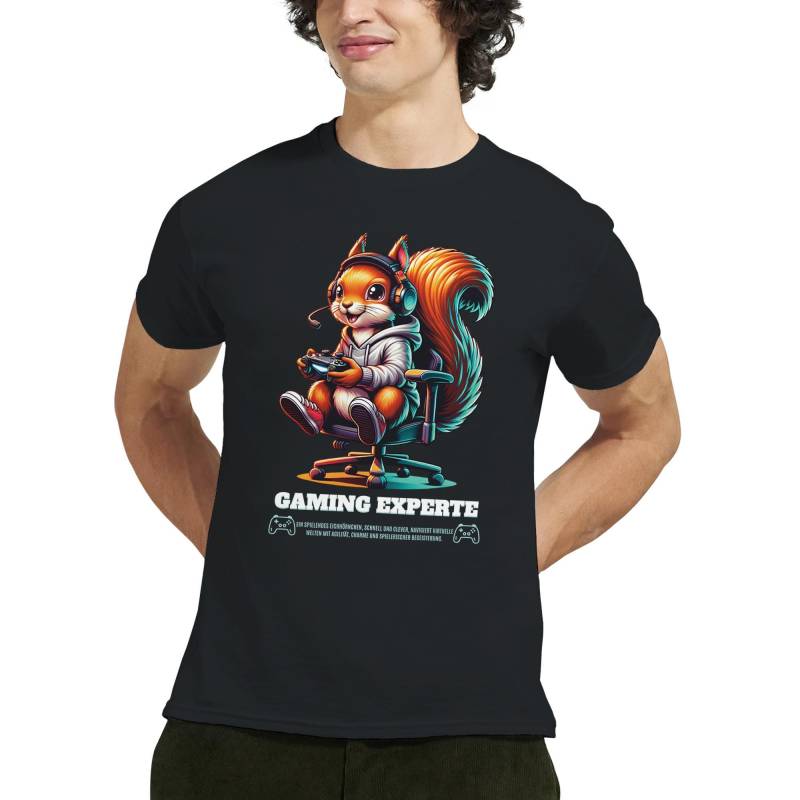 Gamer Eichhörnchen T-Shirt - Lustiges Nerd-Motiv Für Männer & Frauen | Funny Squirrel Gaming Shirt von ChrismaPrint1