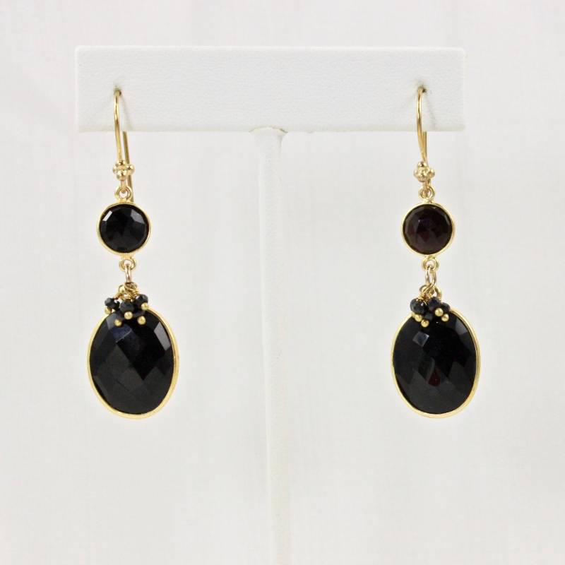 Schwarze Onyx Große Ohrringe Schwarze Onyx Große Ohrringe von ChrissyChapinJewelry