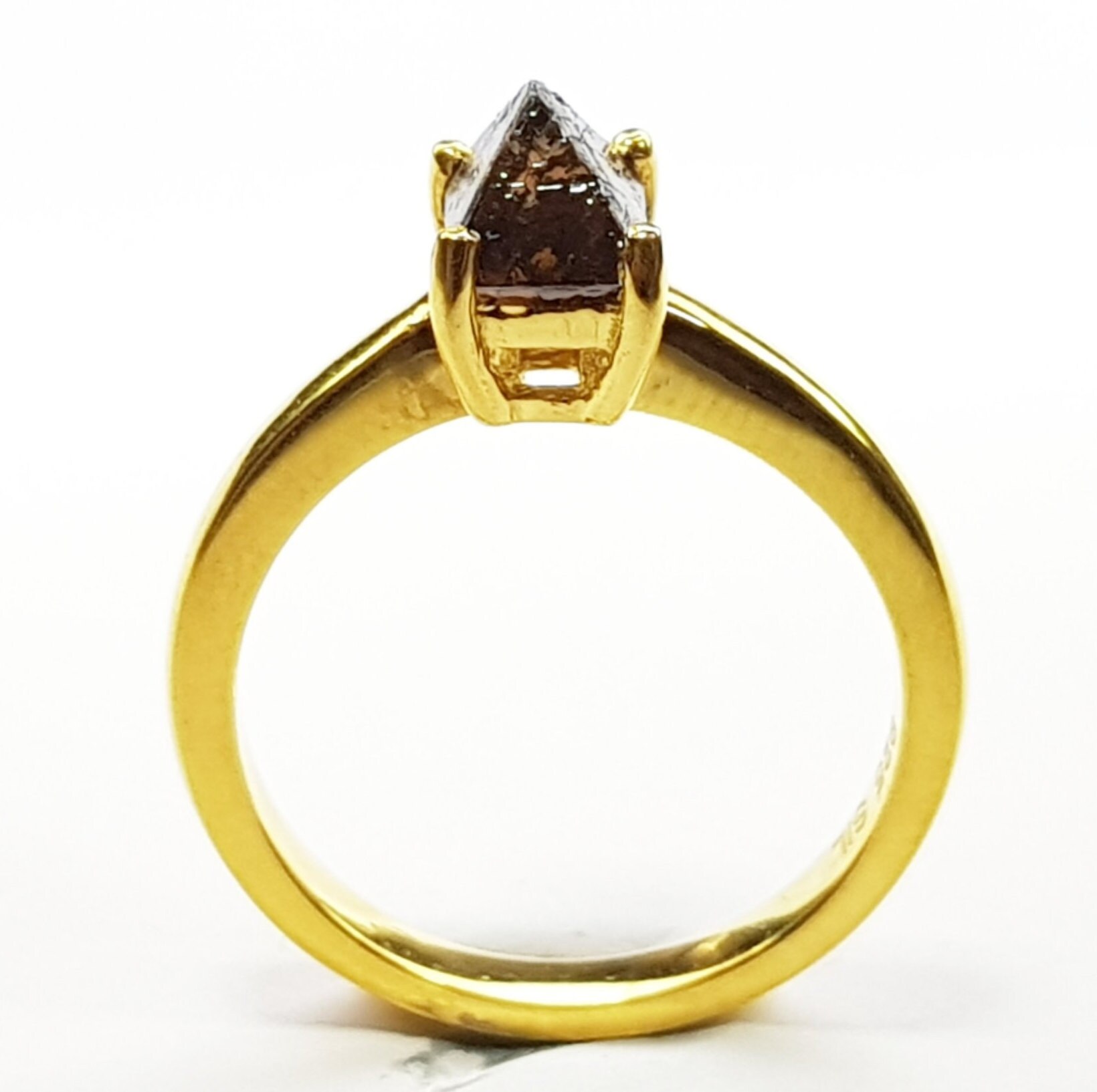 1, 54 Ct Natürliche Kristall Raue Diamant Ring, Prong Crystal Rohdiamant Verlobungsring, Ausgefallene Braune Farbe 14K Weiß & Gelb Gold 1, 54 Ct Natürliche Kristall Raue Diamant Ring, Prong Crystal Rohdiamant Verlobungsring, Ausgefallene Braune Farbe 14K Weiß & Gelb Gold von ChristGemsandJewels