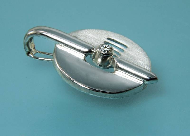 Anhänger, Silberanhänger, Anhänger Als Clip, Zirkoniaanhänger von ChristallaDesign