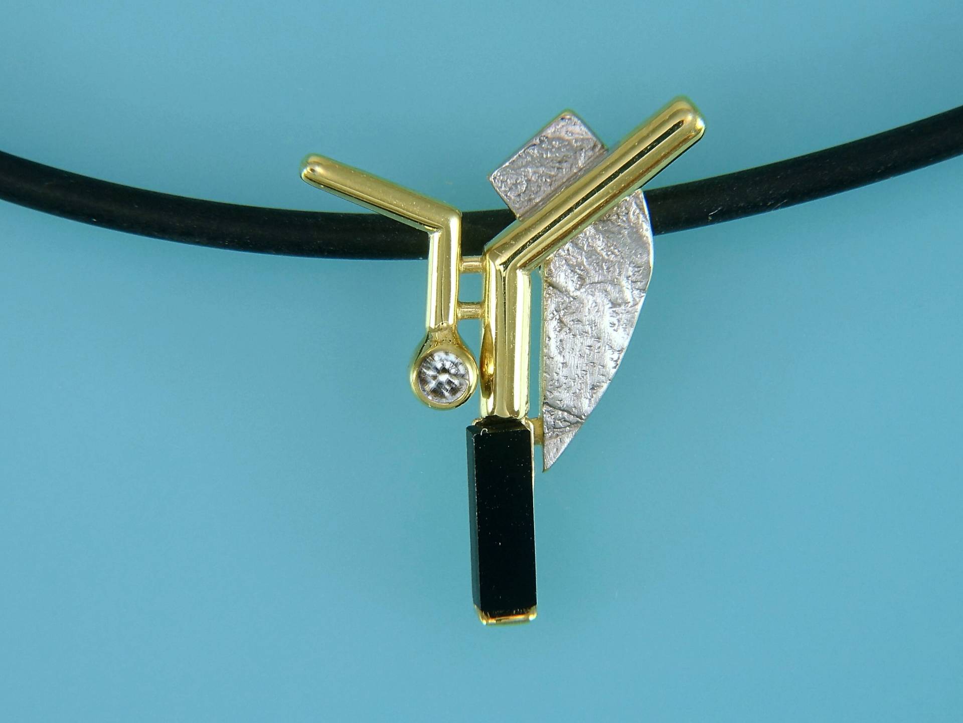 Anhänger Mit Reif, Goldanhänger Halsreif, Onyxanhänger Reif Anhänger Mit Reif, Goldanhänger Halsreif, Onyxanhänger Reif von ChristallaDesign