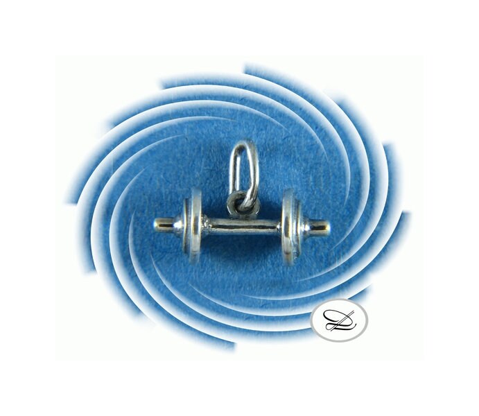 Hantel Als Anhänger in Silber 925/Ooo von ChristallaDesign