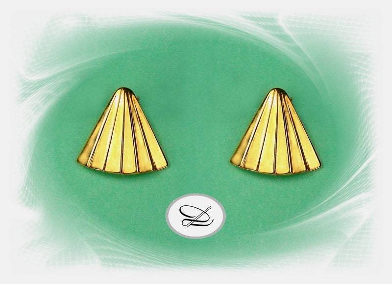 Ohrclip Vergoldet von ChristallaDesign