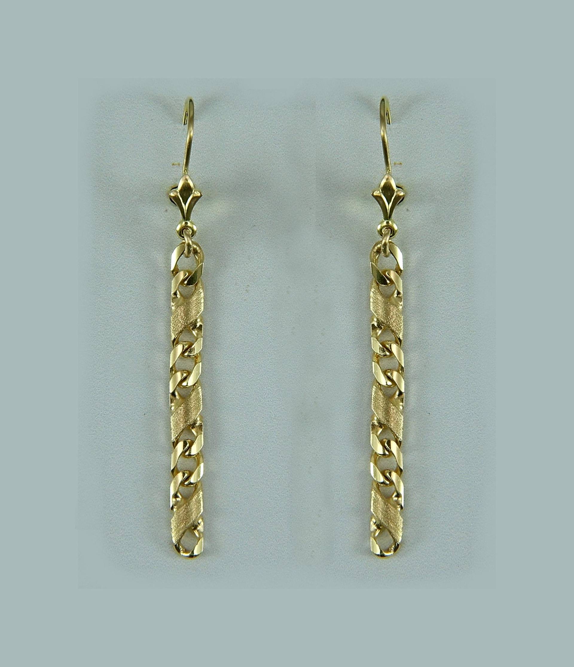 Ohrhänger, Fantasieketten-Design, Gold 333 von ChristallaDesign