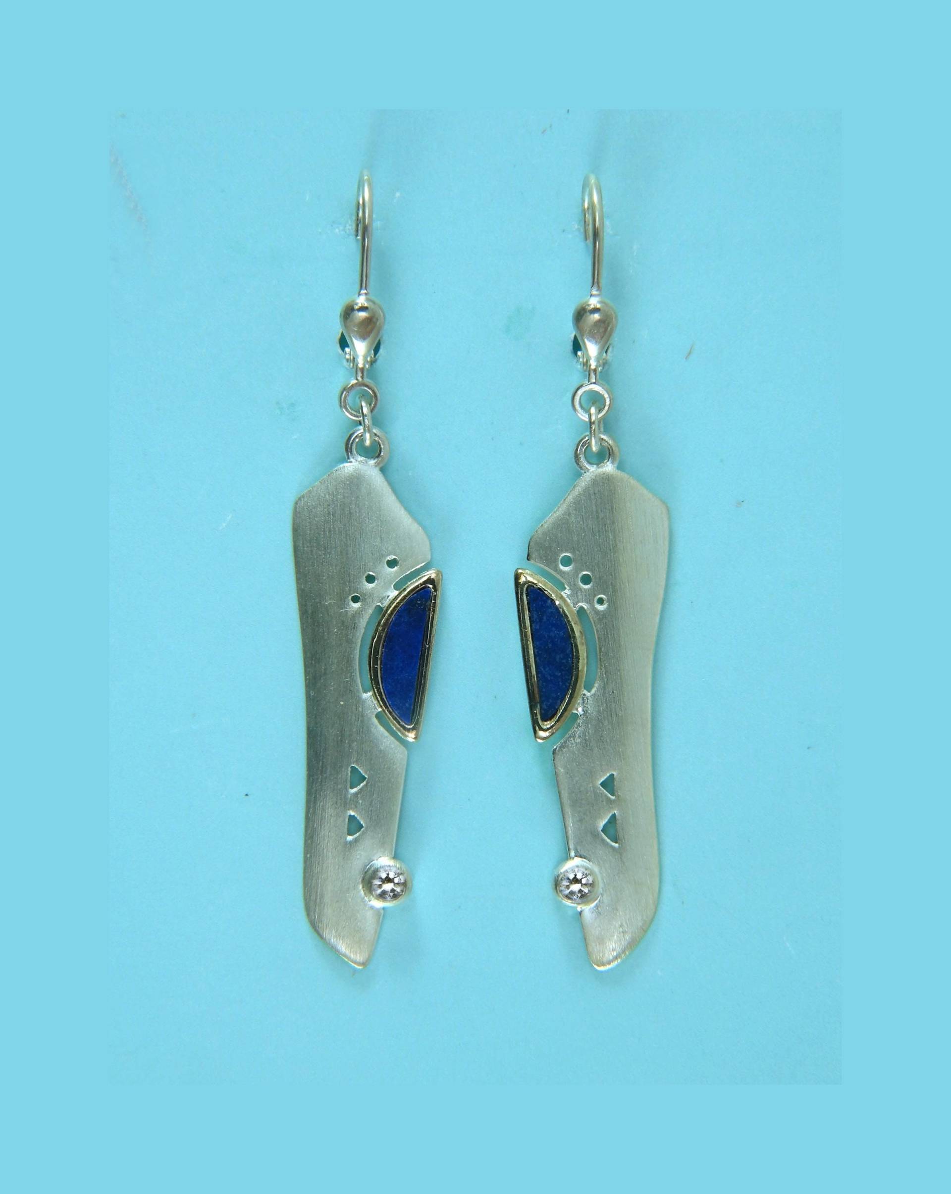 Ohrhänger, Silberohrhänger, Lapis Lazuli Ohrschmuck Ohrhänger, Silberohrhänger, Lapis Lazuli Ohrschmuck von ChristallaDesign