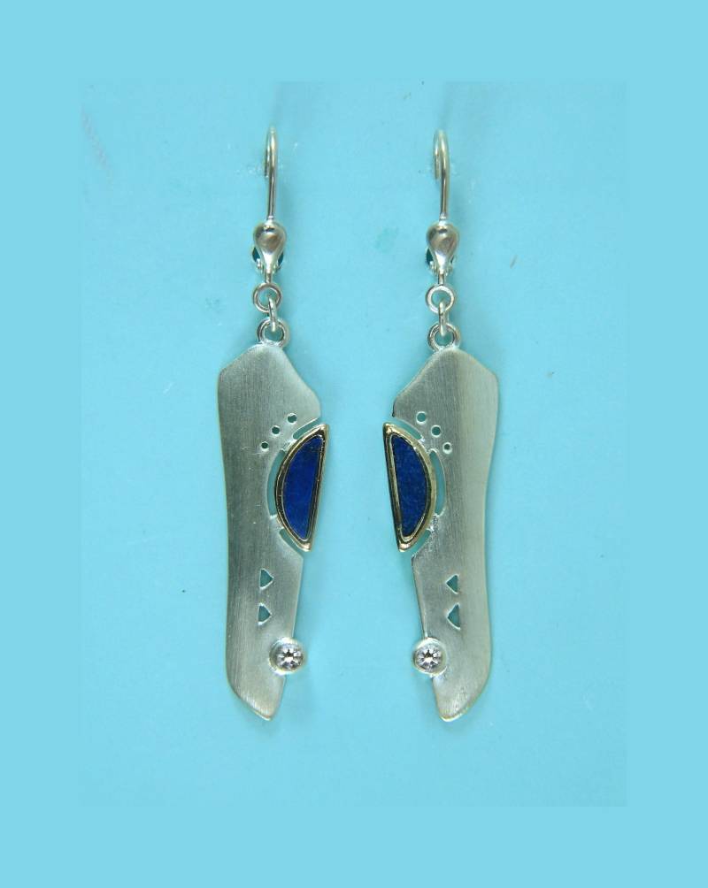 Ohrhänger, Silberohrhänger, Lapis Lazuli Ohrschmuck Ohrhänger, Silberohrhänger, Lapis Lazuli Ohrschmuck von ChristallaDesign