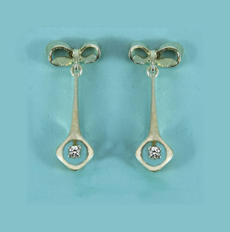 Ohrhänger Silber, Silber Bergkristall, Ohrschmuck von ChristallaDesign