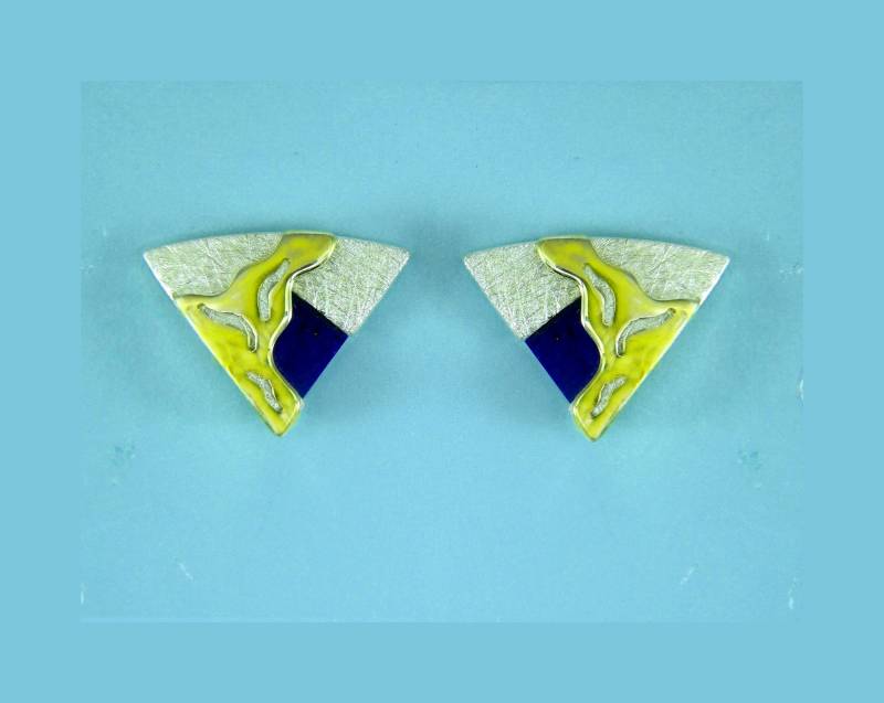 Ohrstecker, Ohrschmuck, Lapis Lazuli Silberohrstecker Ohrstecker, Ohrschmuck, Lapis Lazuli Silberohrstecker von ChristallaDesign