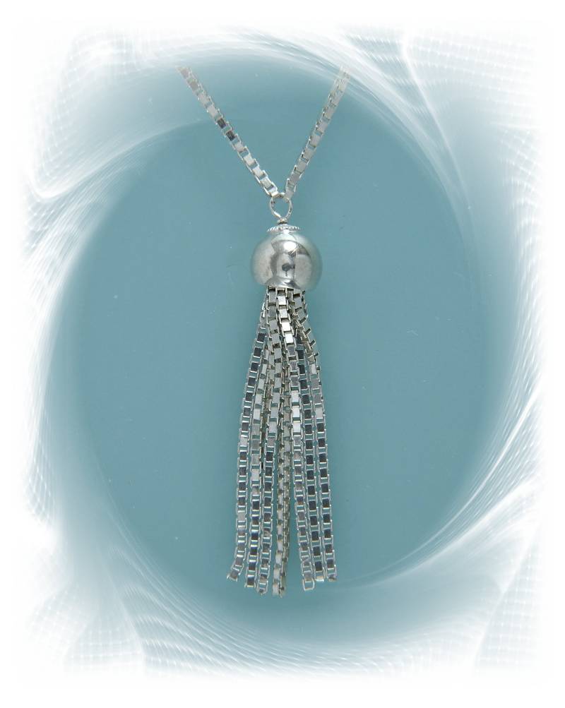 Veneziakette Mit Quastenanhänger von ChristallaDesign