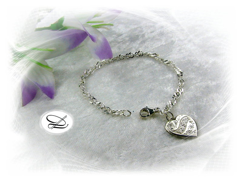 Viel Glück"-Armband in Silber von ChristallaDesign
